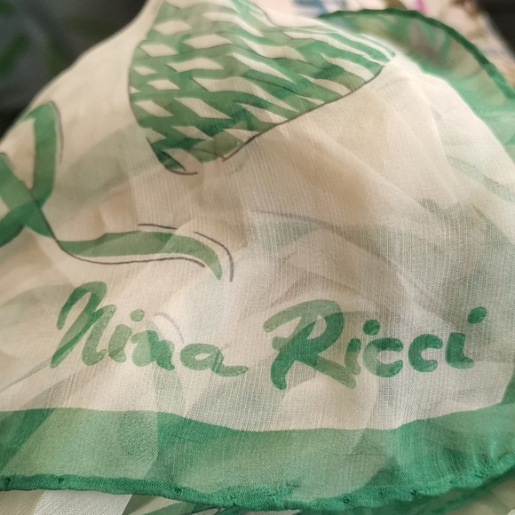 Nina Ricci Vintage Silk Scarf - Picture 6 of 9